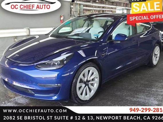 TESLA MODEL 3 2022 5YJ3E1EB3NF197320 image